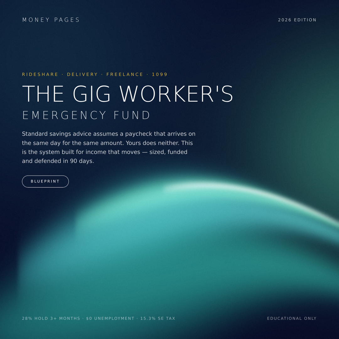 The Gig Worker's Emergency Fund 2026 - Savings System for Irregular Income