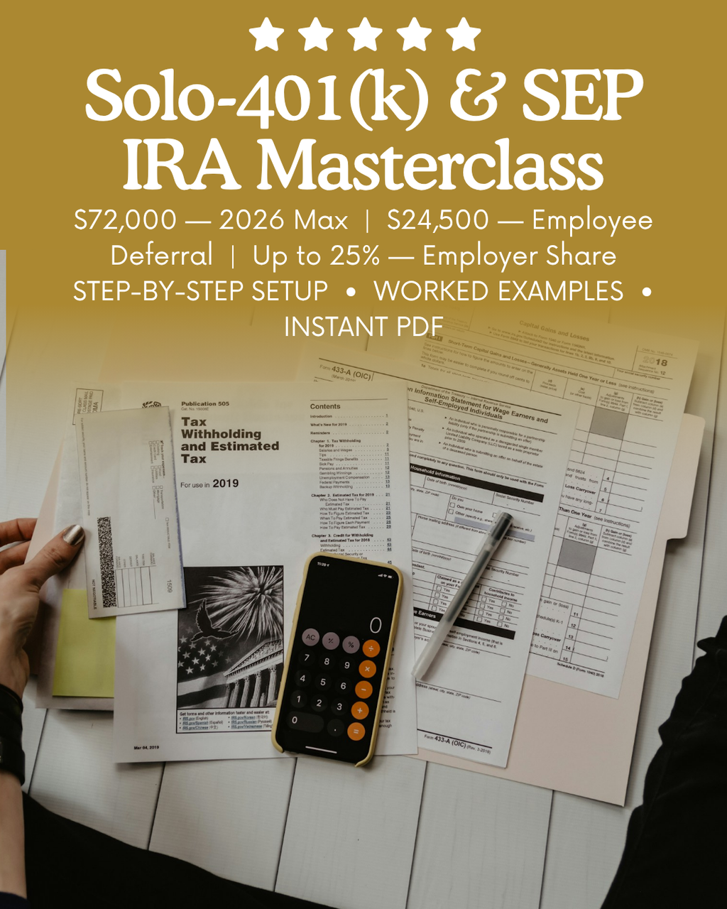 The Solo 401(k) & SEP IRA Masterclass 2026 — Retirement Accounts for Freelancers & 1099 Earners