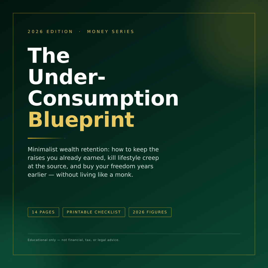 The Under-Consumption Blueprint - 2026 Minimalist Wealth Retention Guide