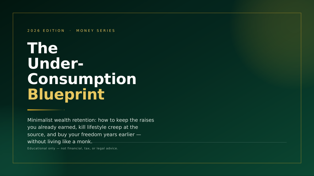The Under-Consumption Blueprint - 2026 Minimalist Wealth Retention Guide